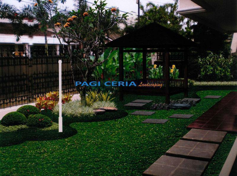 Desain perspektif taman rumah