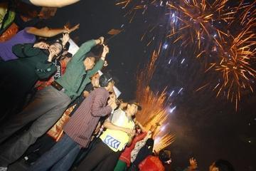 Perayaan Tahun Baru, yang dihadiri oleh walikota dan wakil walikota Jogja.