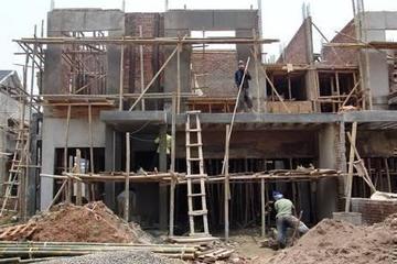 Proses pembangunan rumah tinggal di Cibubur