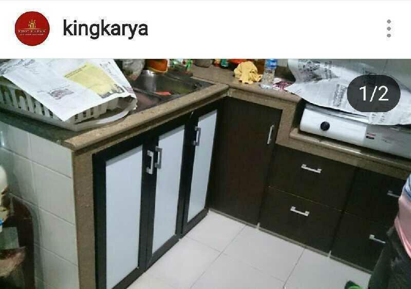 Album Kitchen Set Cantik anti air & rayap dari King Karya Aluminium