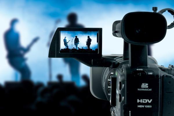 Shooting a music video