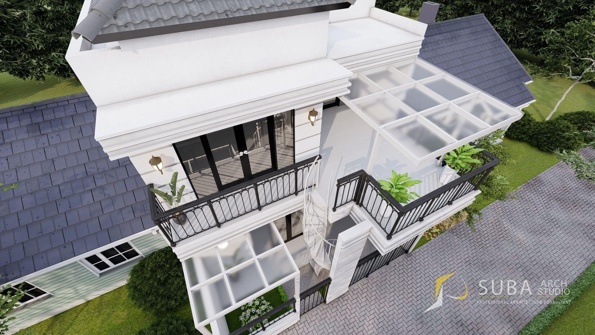 Desain Fasad Rencana Pengembangan Rumah Tinggal Ibu Aisty