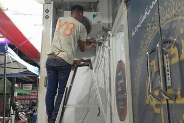pemasangan ac outdoor