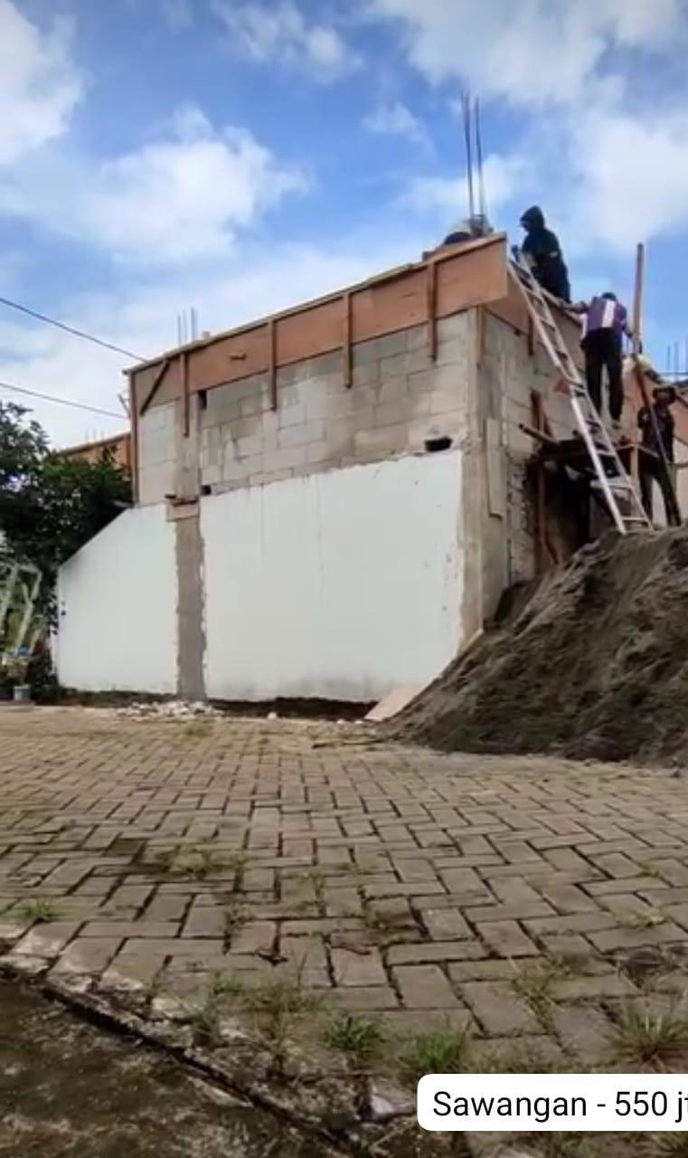 Progres renovasi rumah tinggal 2 lantai