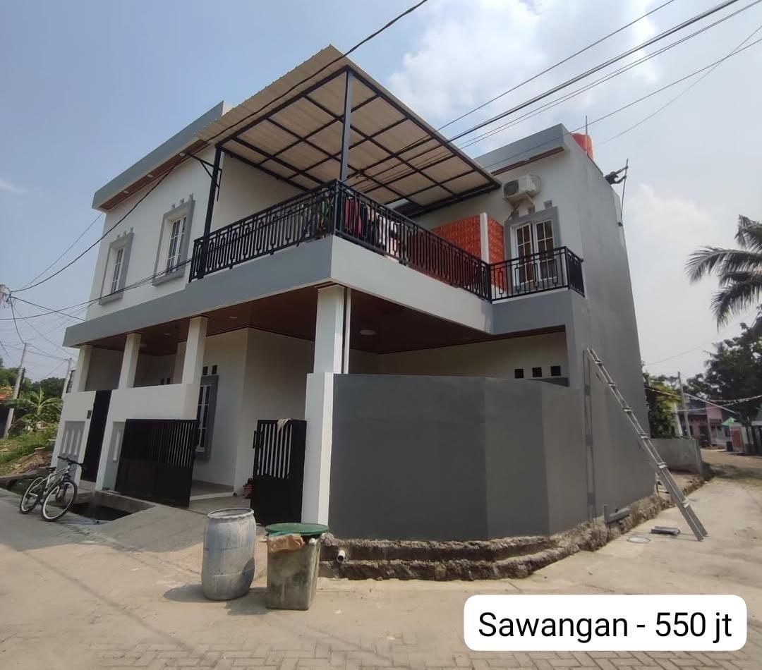 Hasil renovasi rumah tinggal 2 lantai