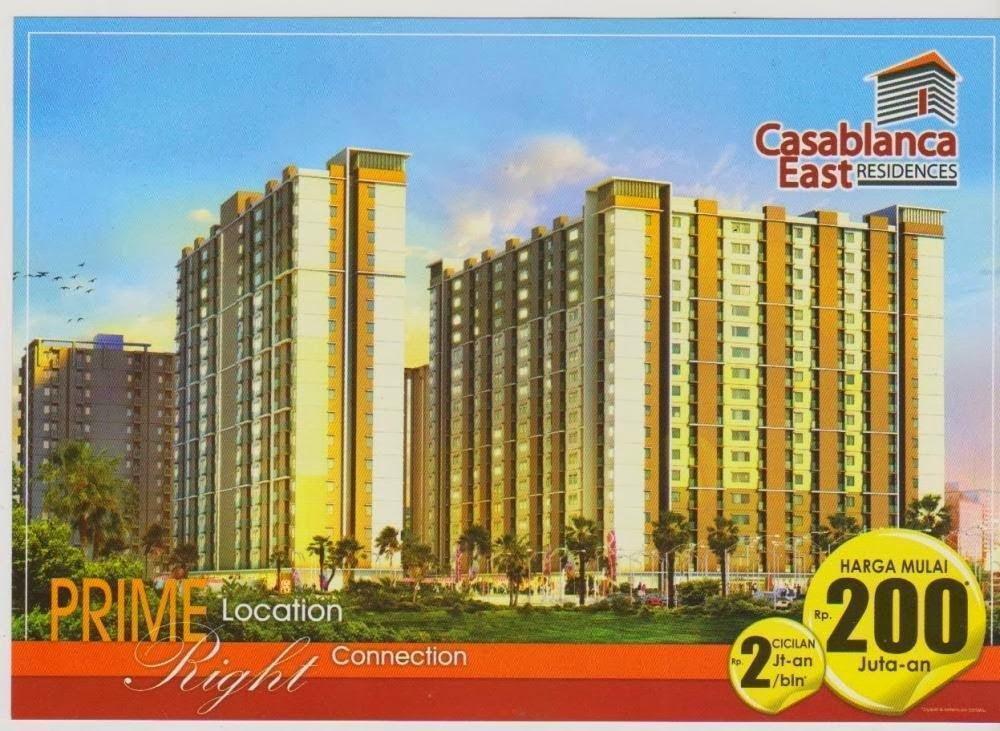 Apartemen casablanca east residence brosur
