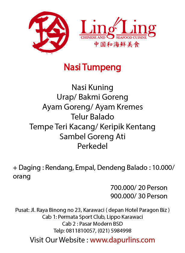 Menu tumpeng