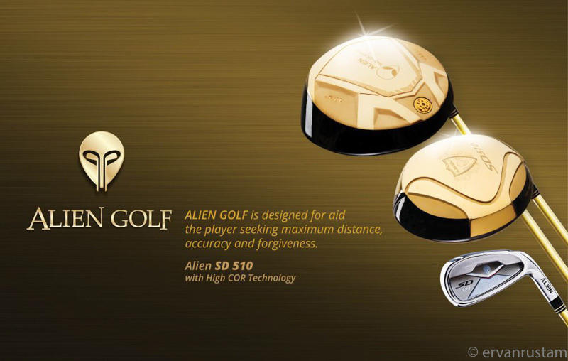 Alien golf  product photography