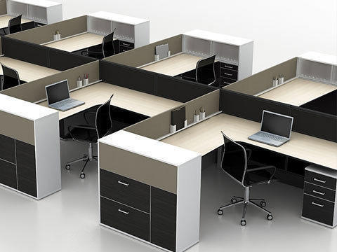 Partisi kantor meja kerja
