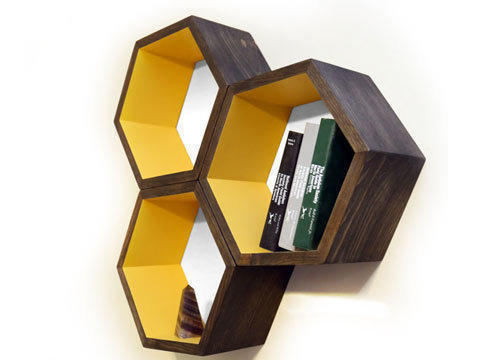 Rak dinding hexagonal2