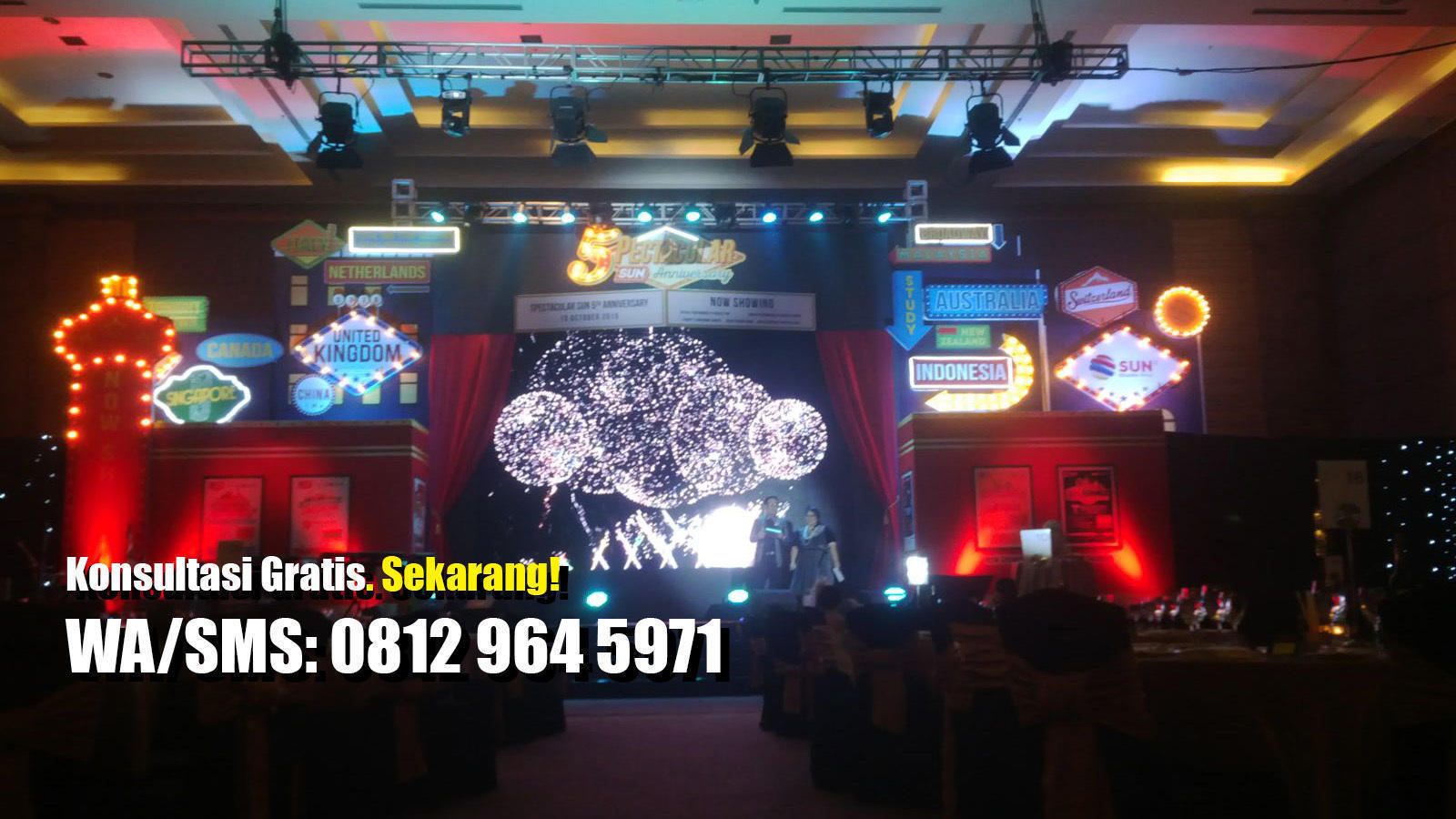 Panggung dekorasi event organizer