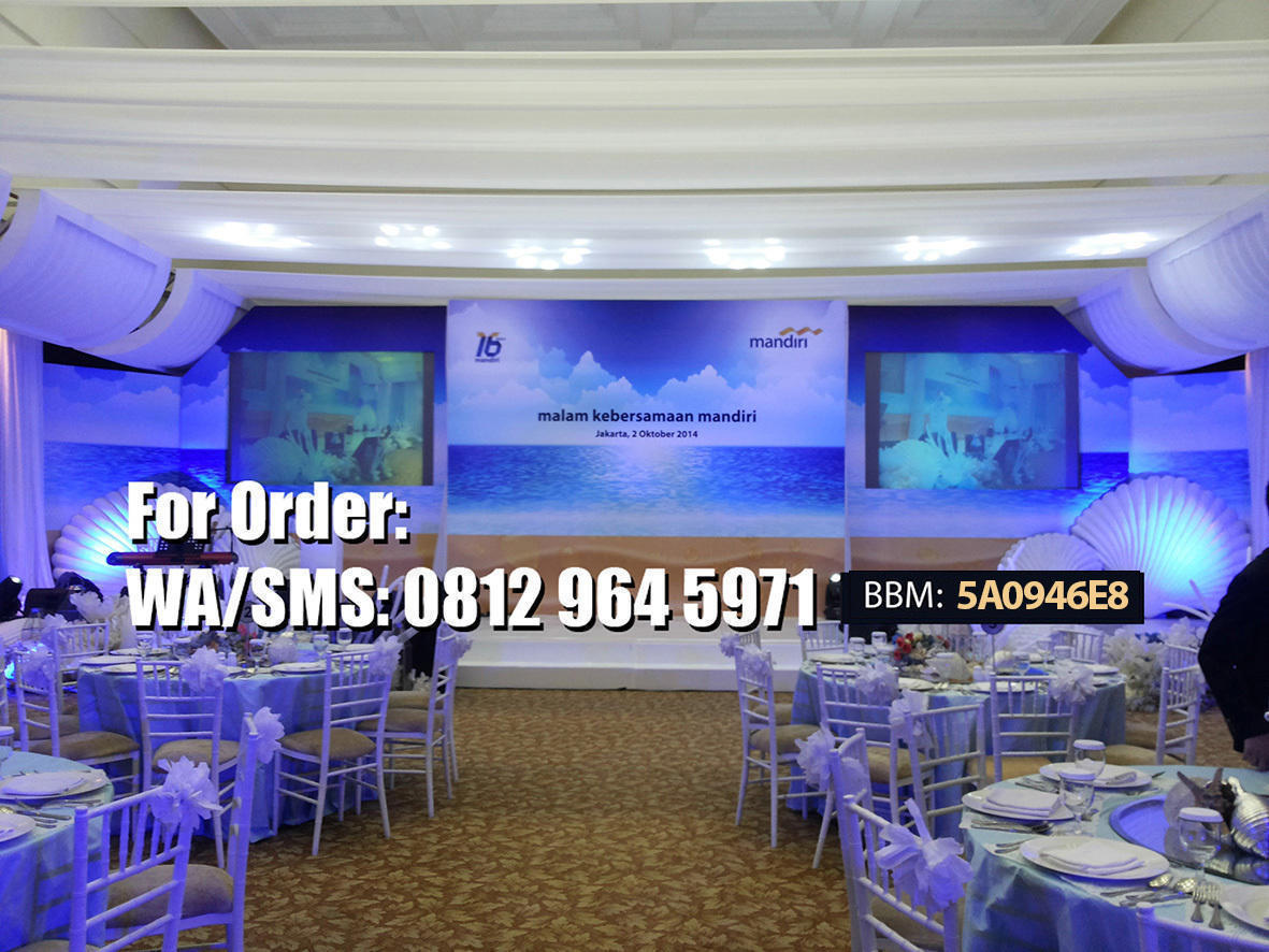 Dekorasi backdrop event