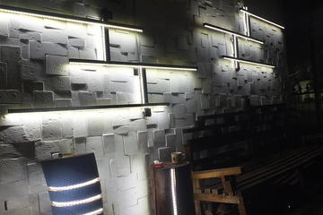 #dinding 3d #panel dinding #wallart #lighting #bandung #interior