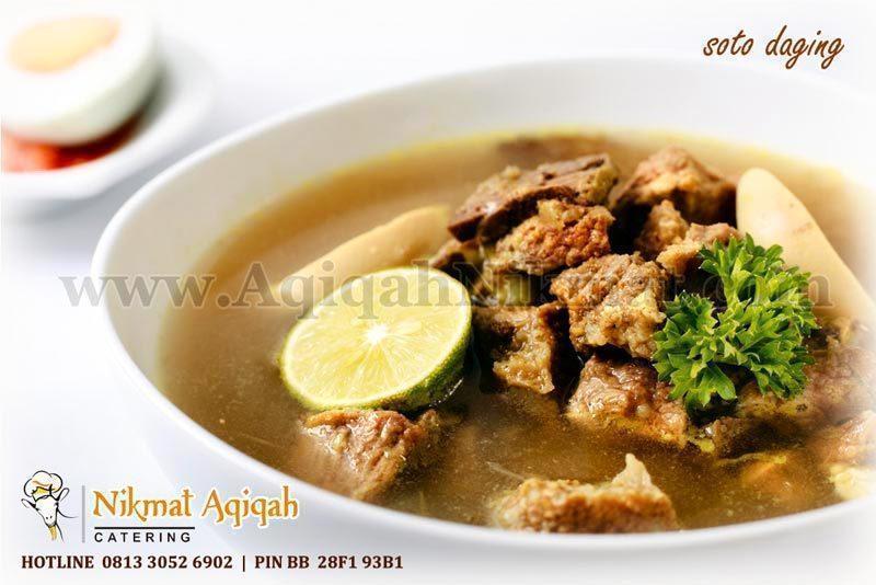 Soto daging nikmat aqiqah