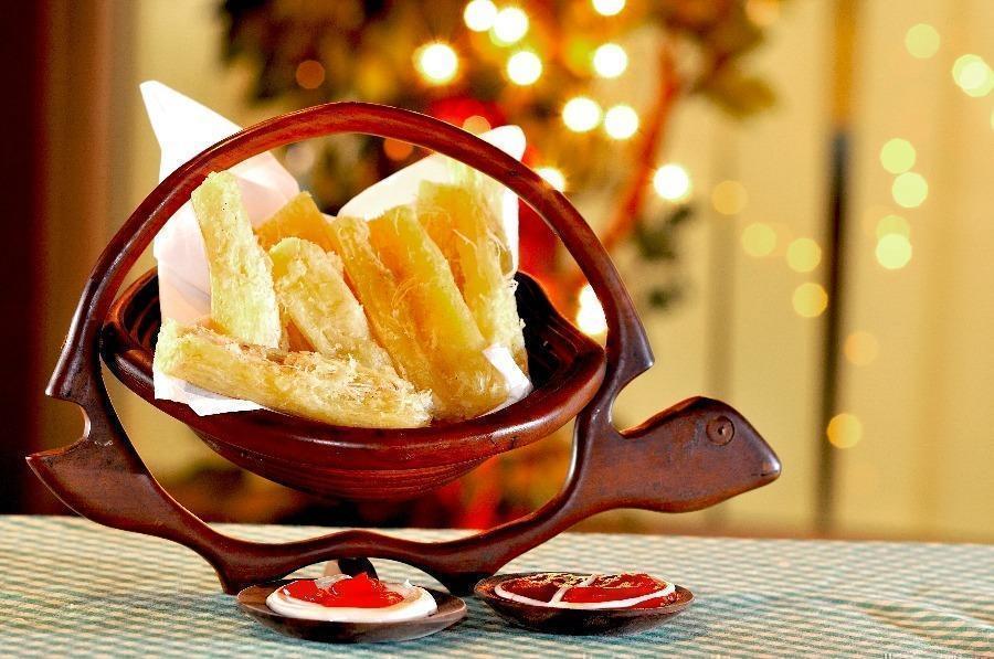 Singkong goreng garlic