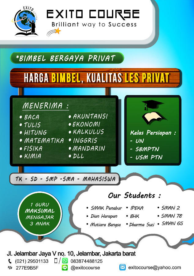 Brosur  depan  edit kontak