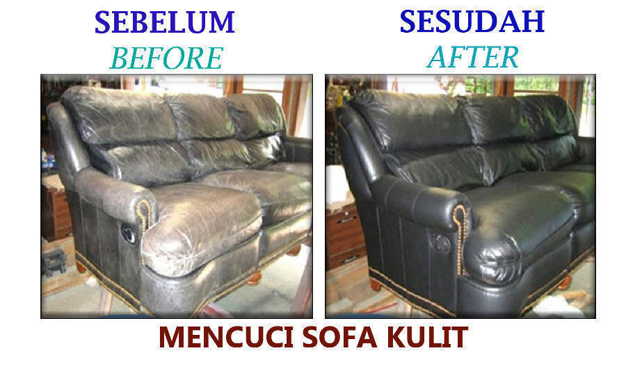 Cuci sofa kulit