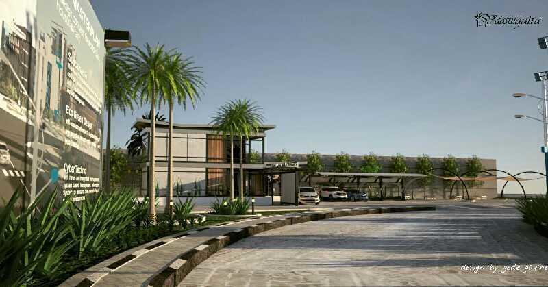 Album Main Entrance Road Landscape Design Concept Dari Vaastugatra 